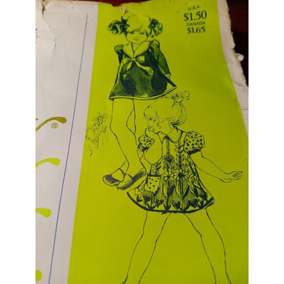 Vintage Sewing Pattern Girls A Line Sailor Dress Sailor Dress by Ann Person - Picture 3 of 4